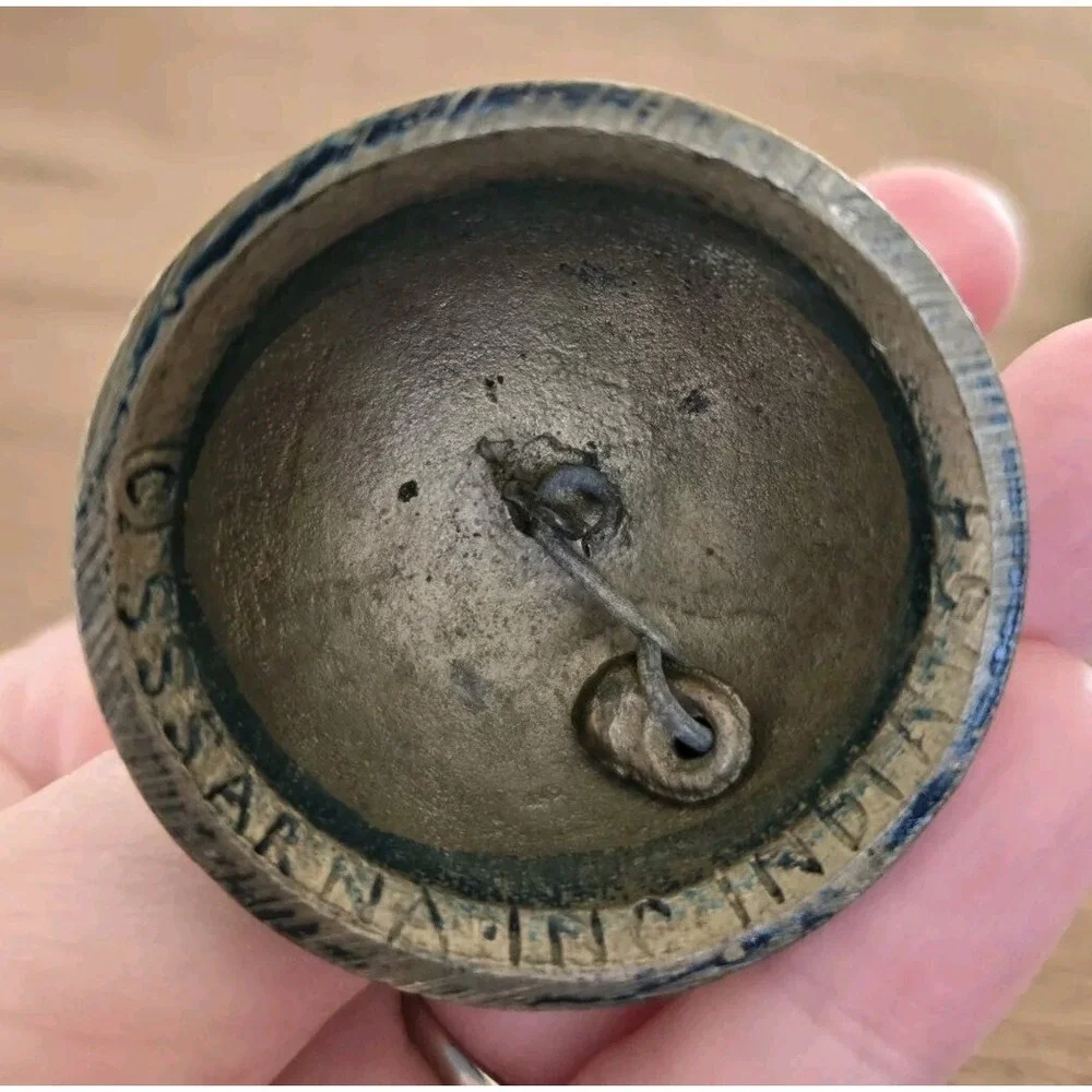VTG 1954 SS SARNA Made In India Hand Crafted Etched Meditation Bell 1.75